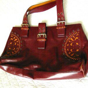 HYPE Italian Leather Shoulder Bag Hobo Bag Large